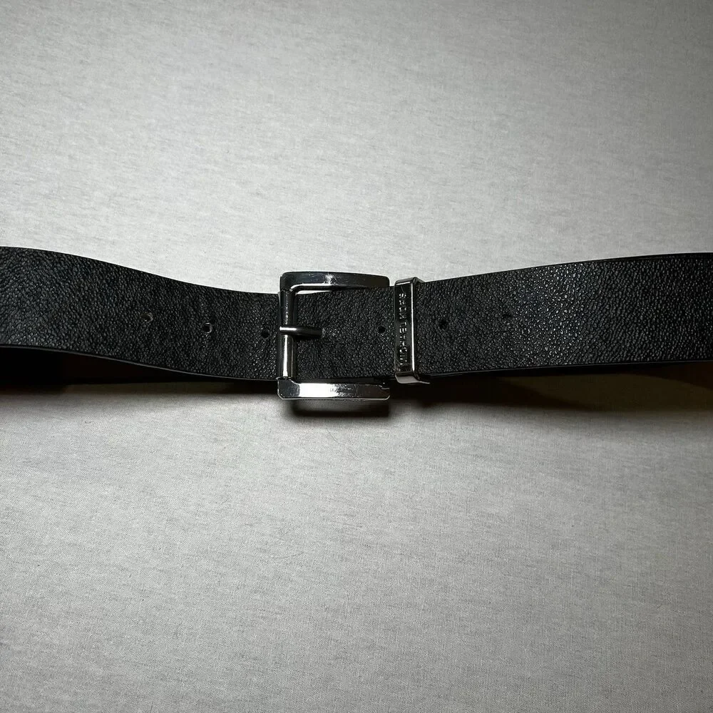 MICHAEL Michael Kors Women’s Black Signature Logo Synthetic Leather Belt, Size S